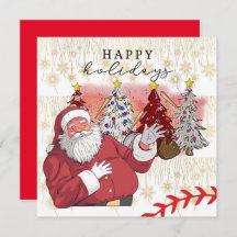 Baseball Happy Holidays Weihnachten für Spieler Ho