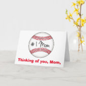 Baseball Happy Mother Day Karte (Gelbe Blume)
