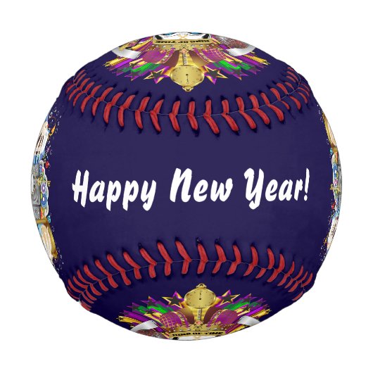 Baseball Happy New Year! (Rückseite)
