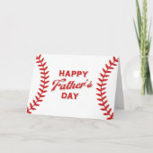 Baseball Happy Vatertag Feiertagskarte (Vorderseite)