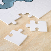 Baseball-Hase mit Baseball-Handschuh Puzzle (Seite)