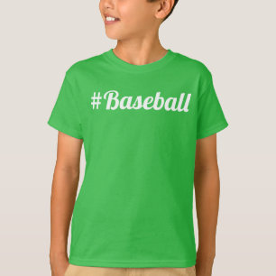 Baseball Hashtag Jugend-Fan muss haben T-Shirt
