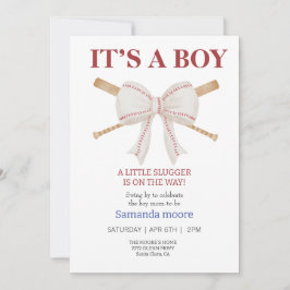 Baseball hat eine Baby-Dusche-Einladung Einladung