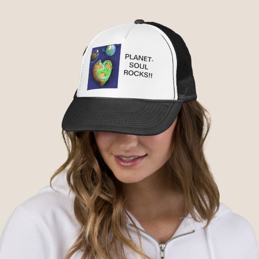 Baseball HatPLANET-SOUL FELSEN!! Truckerkappe (Beispiel)