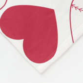 Baseball Heart Fleecedecke (Ecke)