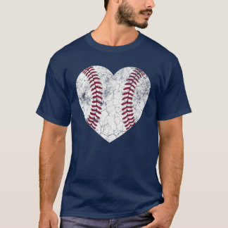 Baseball Heart Fun Mom Dad Men Women T-Shirt