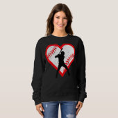 Baseball Heart Valentine's Day Gifts Teen Boys Kid Sweatshirt (Vorne ganz)