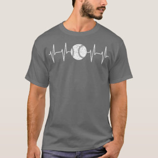 Baseball Heartbeat Liebe Baseball Mama Geschenk 1 T-Shirt