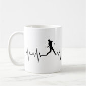 Baseball Heartbeat-Tasse Kaffeetasse (Links)