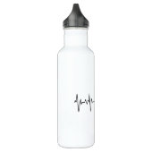 Baseball Heartbeat Wasserflasche Edelstahlflasche (Links)