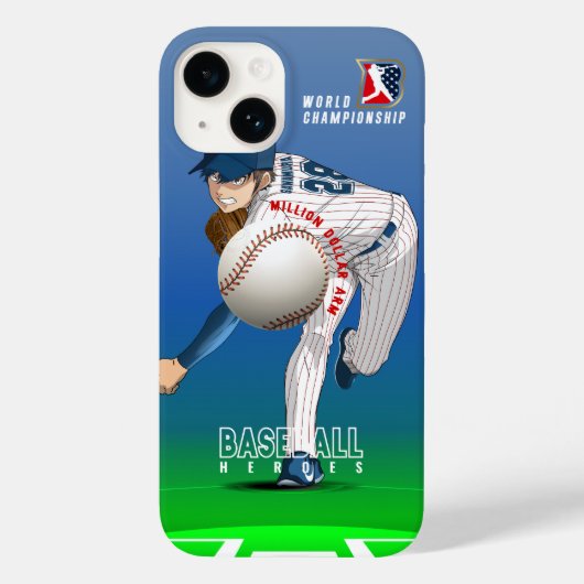 Baseball-Held mit Million Dollar Arm | Case-Mate iPhone Hülle (Rückseite)