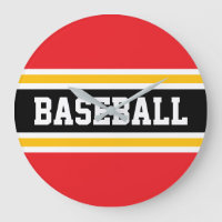 BASEBALL Helles Rot Weiß Schwarz Orange Streifen