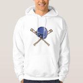 Baseball Helm und Fleet Sports Hoodie (Vorderseite)