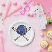 Baseball Helm und Fleet Sports Pappteller (Party)