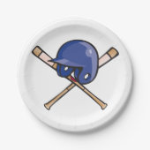 Baseball Helm und Fleet Sports Pappteller (Vorderseite)