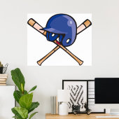 Baseball Helm und Fleet Sports Poster