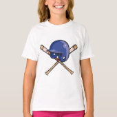 Baseball Helm und Fleet Sports T-Shirt (Vorderseite)