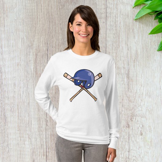 Baseball Helm und Fleet Sports T-Shirt