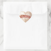 Baseball Herz-Aufkleber (Tasche)