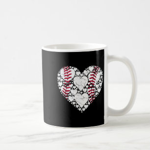 Baseball Herz Liebe Spiel Sport Fan Spieltag  Kaffeetasse