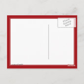 Baseball-Herz und -Text Postkarte (Rückseite)