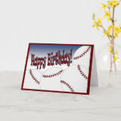 Baseball - Herzlichen Glückwunsch zum Geburtstag v Karte (Gelbe Blume)