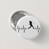 Baseball-Herzschlagtaste Button (Vorne & Hinten)