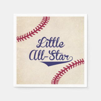 Baseball hielt wenig All-Star Baby Dusche Napkin Serviette