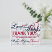 Baseball Hochzeit Danke, Card 2-HOWARD Hochzeit Postkarte (Stehend Vorderseite)