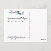 Baseball-Hochzeit Danke-Karte 1-HOWARD Hochzeit Postkarte (Rückseite)