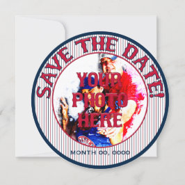 Baseball-Hochzeit Rett-The-Date-Vorlage 3 Save The Date