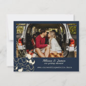 Baseball-Hochzeit speichern Sie das Datum Save The Date (Rückseite)