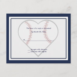 Baseball-Hochzeitskarte RSVP Karte