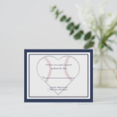 Baseball-Hochzeitskarte RSVP Karte (Stehend Vorderseite)