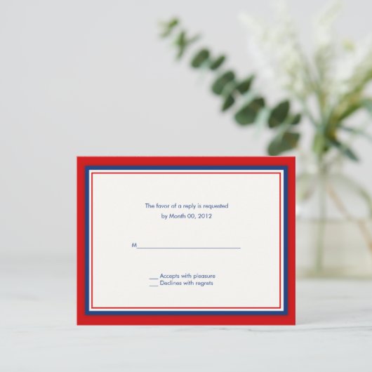 Baseball Hochzeitskarten RSVP Karte (Stehend Vorderseite)