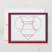 Baseball Hochzeitskarten RSVP Karte (Vorderseite)