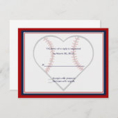 Baseball Hochzeitskarten RSVP Karte (Vorne/Hinten)