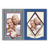 Baseball-Hochzeitskarten Tischnummer (Vorderseite)