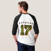 Baseball hof17 3/4 Hülsen-Shirt T-Shirt (Schwarz voll)