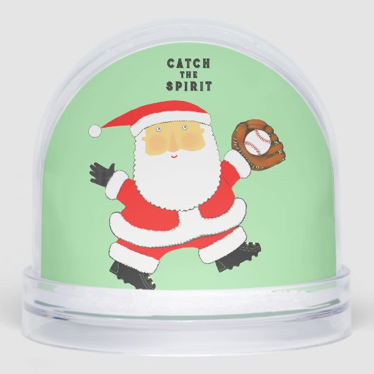 Baseball Holiday Geschenk Kleine Geschenk Schneekugeln (Vorderseite)