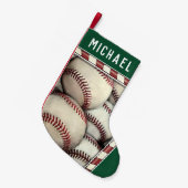 Baseball Holiday-Geschenk Kleiner Weihnachtsstrumpf (Vorderansicht (hängend))