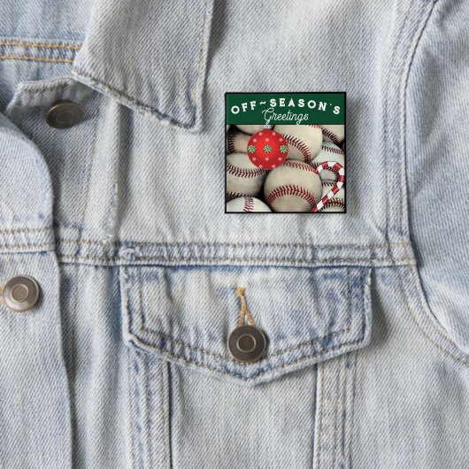 Baseball Holiday Geschenk Weihnachten Kleine Gesch Button (Beispiel)