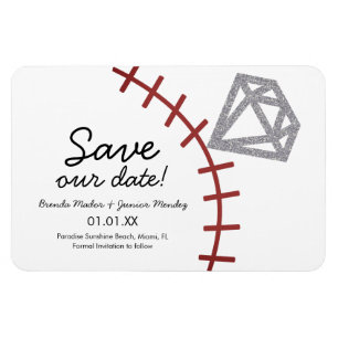 Baseball Homerun Diamant Juwel Termin merken Magnet