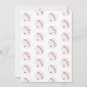 Baseball Homerun Sports Lover Brautparty Einladung (Rückseite)