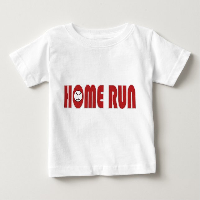 Baseball Homerun T - Shirt (Säugling) (Vorderseite)