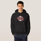 Baseball hört nie auf hoodie (Vorne ganz)