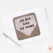 Baseball Humor Quadratischer Aufkleber (Umschlag)