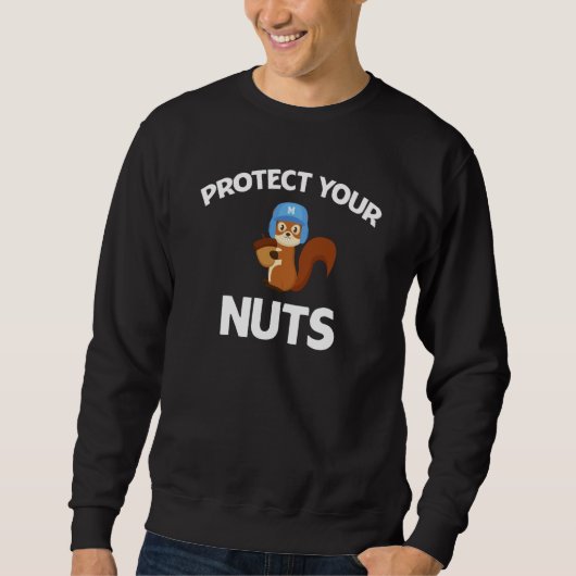Baseball Humor Squirrel Catcher Humor Animal 1 Sweatshirt (Vorderseite)