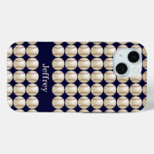 Baseball, "Husten", Personalisierter Name, Case-Mate iPhone Hülle (Rückseite (Horizontal))