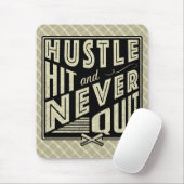 Baseball Hustle Hit & Never Beenden Mouse Mat Mousepad (Mit Mouse)